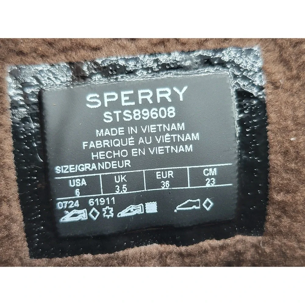 Sperry Saltwater Duck Boots Women's 6 Brown Gray NWOB Leather‎ Water-Resistant